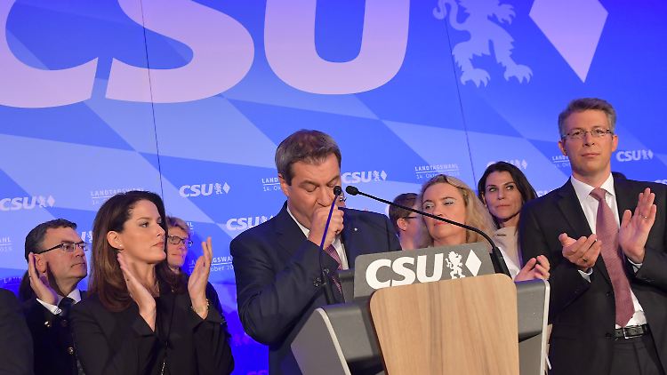 Hat keinen besonders guten Abend: Markus Söder