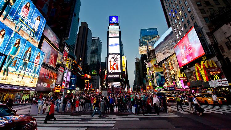 Der Times Square im Herzen New Yorks war einst ein Hotspot für Kriminalität und Prostitution. Heute ist er ein Touristenmagnet - und sicher.