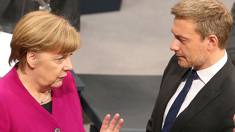Angela Merkel und Christian Lindner.