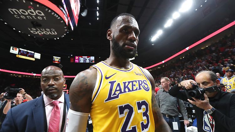 LeBron James war aus Cleveland zu den Los Angeles Lakers gewechselt.