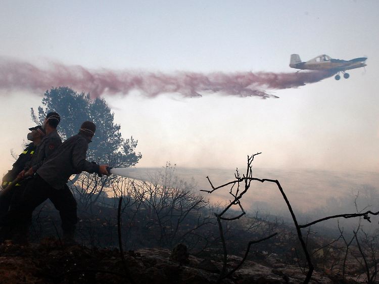 Israel hat nicht genug Feuerwehrmänner, um die Brände alleine in den Griff zu kriegen.