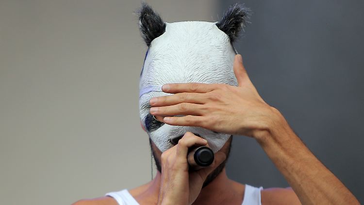 Seine Panda-Maske gehört für Rapper Cro zum Bühnen-Outfit.