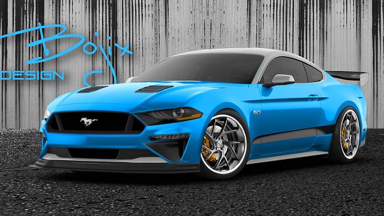 Der von Bojix Design getunter Ford Mustang GT setzt mehr auf Farbe als auf Leistung.