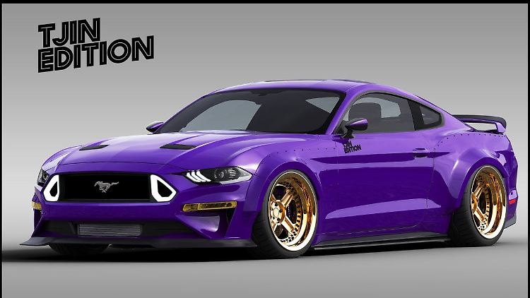 TJIN Edition hat einen Mustang mit Ecoboost-Motor getunt. Farbe und Felgen dürften nicht jedermanns Sache sein.