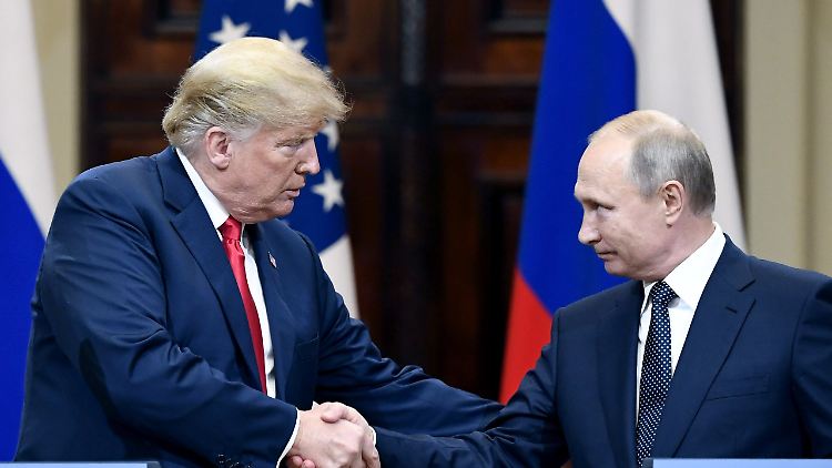 Donald Trump und Wladimir Putin in Helsinki. Bald wird es ein erneutes Treffen der beiden in Paris geben.