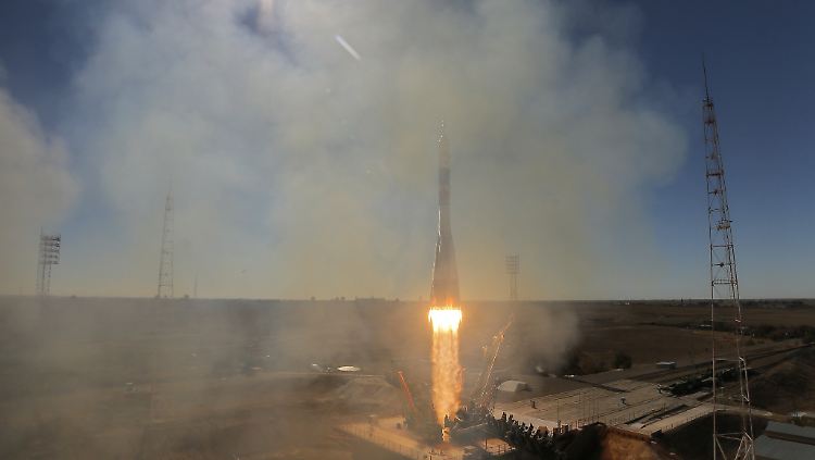 Zwei Minuten nach dem Start der Sojus-Rakete trat ein technisches Problem auf.