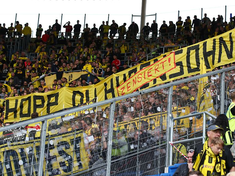 Die BVB-Fans dürfen ihre Meinung zwei Jahre lang nicht im Stadion in Sinsheim verbreiten.