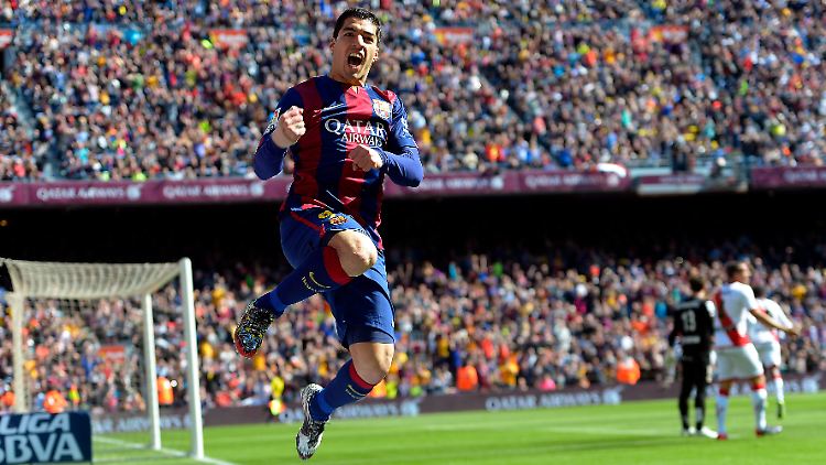 Suarez erzielte im Spiel gegen Rayo Vallecano zwei Tore für den FC Barcelona.