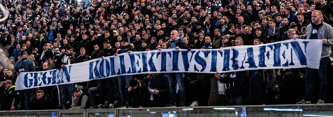 Die einzige "Tapete", die die Hertha-Ultras ins Stadion geschmuggelt hatten.