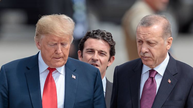 Trump und Erdogan trafen sich diesen Juli schon beim Nato-Gipfel in Brüssel.