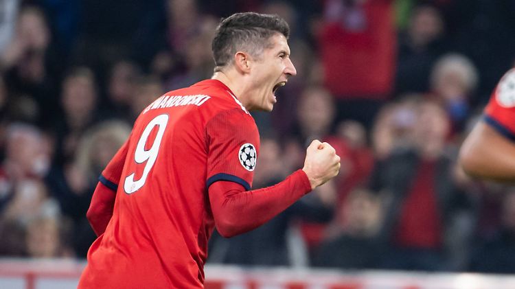 Doppelpacker: Robert Lewandowski schraubte sein CL-Torkonto gegen Athen auf vier Treffer.