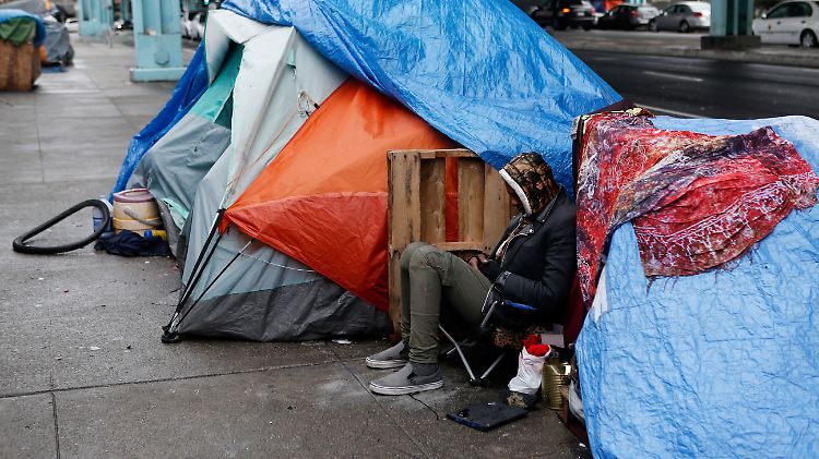 In San Franciscos Straßen sind Obdachlose sehr präsent.
