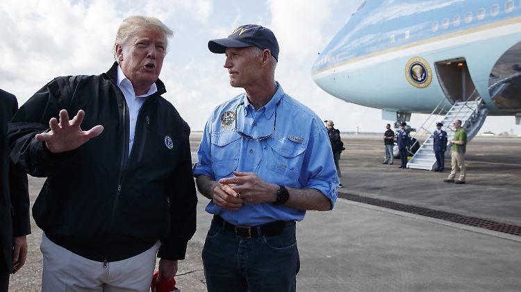 Präsident Trump und Florida-Gouverneur Scott