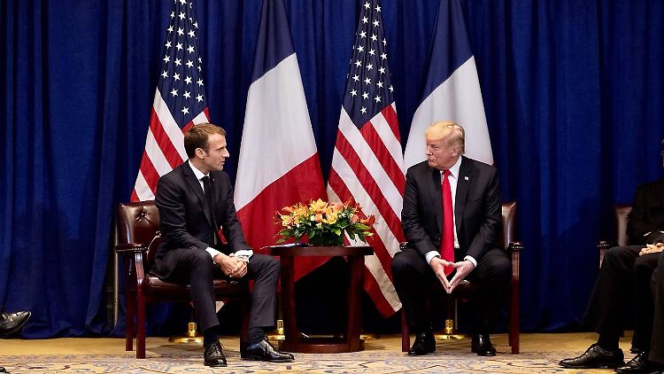 Emmanuel Macron und Donald Trump am 24. September 2018 in New York.