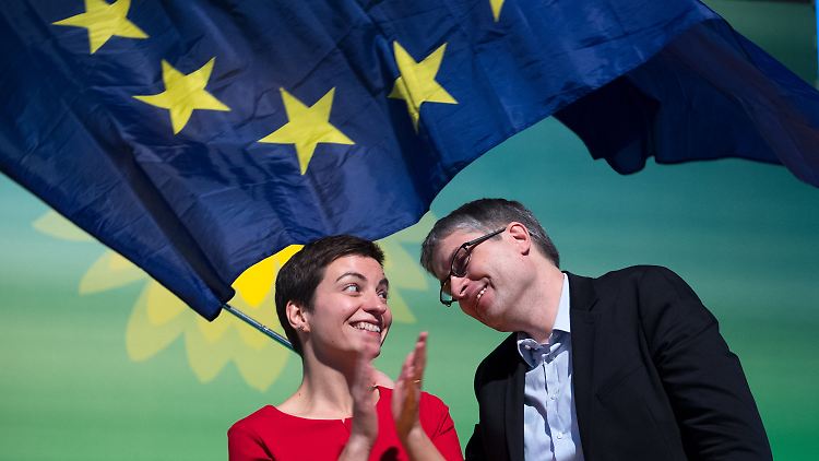 Ska Keller und Sven Giegold führen die Grünen in den Europa-Wahlkampf.