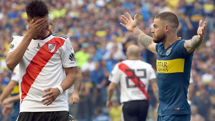 Die Boca Juniors und River Plate aus Buenos Aires lieferten sich ein Unentschieden.