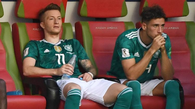 Aus und vorbei: Marco Reus und Leon Goretzka am 27. Juni in Kasan.