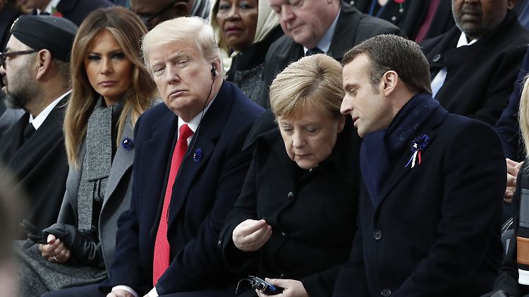 Donald Trump blickt mit Argwohn auf die Vorschläge von Emmanuel Macron.