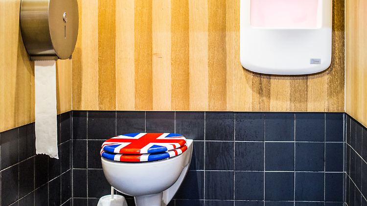 Typisch britisch: eine Toilettenschüssel im Londoner Kult-Klo "Jubiloo".