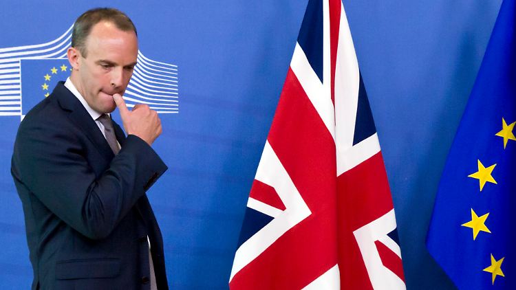 Brexit-Minister Dominic Raab kann den mit der EU verhandelten Deal so nicht mittragen.