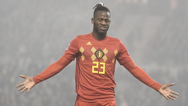 Michy Batshuayi ist Belgiens Matchwinner im Spiel gegen Island.