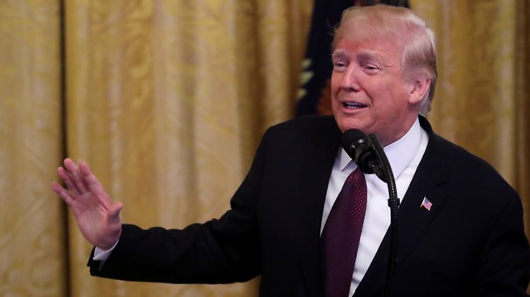 "Man muss vorsichtig sein bei Leuten, die böse Absichten haben", sagt US-Präsident Trump.