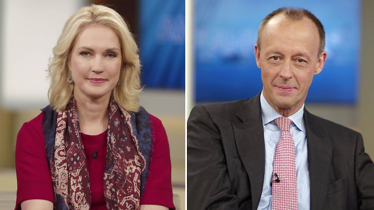 Manuela Schwesig setzt Friedrich Merz vor laufenden Kameras unter Druck.