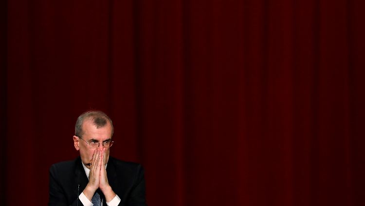 Frankreichs Mann im Führungszirkel der EZB: Francois Villeroy de Galhau vor seiner Rede in Tokio.
