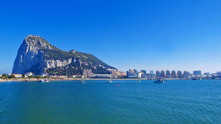 Umstrittener Felsen mit Blick auf Afrika: Gibraltar.