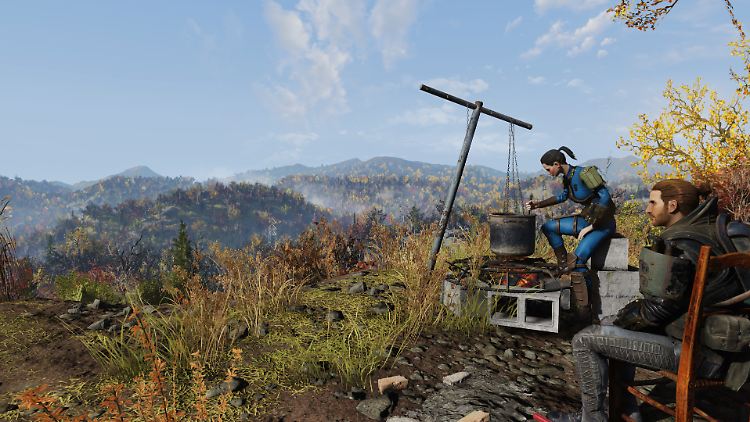 "Fallout 76" macht am meisten Spaß, wenn man sich mit Freunden zusammen tut.