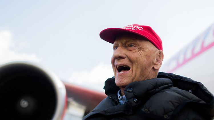 Lauda bei einem Pressetermin im Frühjahr.