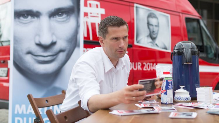 Im Wahlkampf zur Landtagswahl 2014 kam der Küchentisch von Martin Dulig erstmalig zum Einsatz.