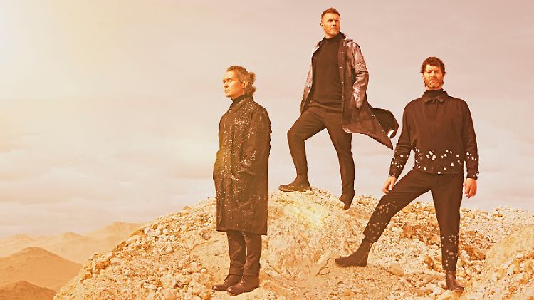 Das Trio, das mittlerweile Take That bildet: Mark Owen, Gary Barlow und Howard Donald (v.l.).