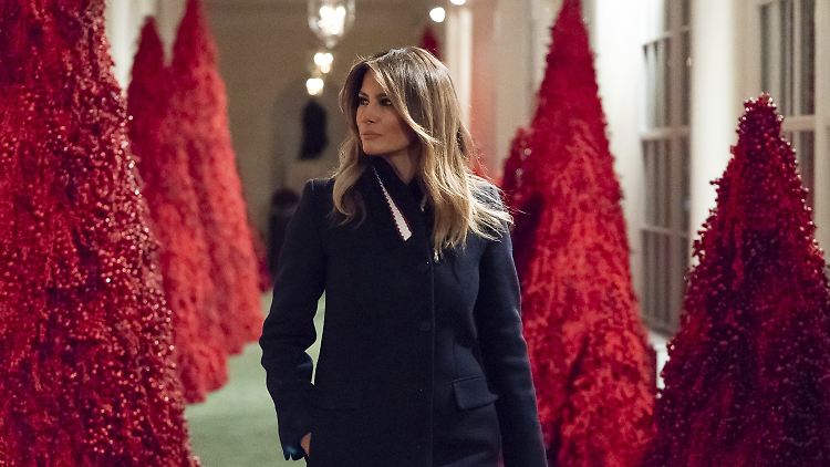 Die Farbe dieser Bäume hat Melania Trump durchaus bewusst ausgewählt.
