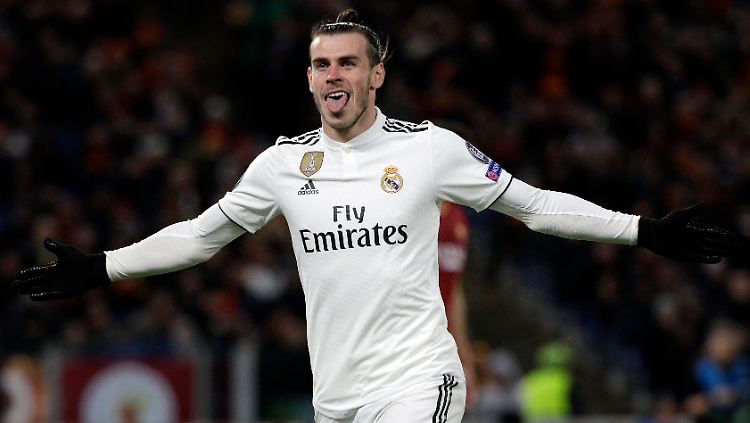 Gareth Bale trifft für Real Madrid.