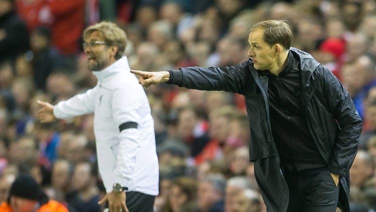 Zwei Trainer mit Champions-League-Druck: Liverpools Jürgen Klopp (l.) und PSG-Coach Thomas Tuchel (r.).