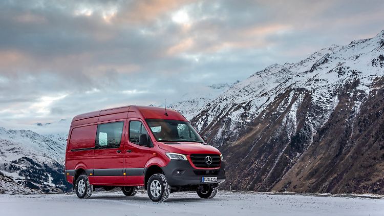 Mit Allrad sieht der Mercedes Sprinter aus wie ein Expeditionsmobil.