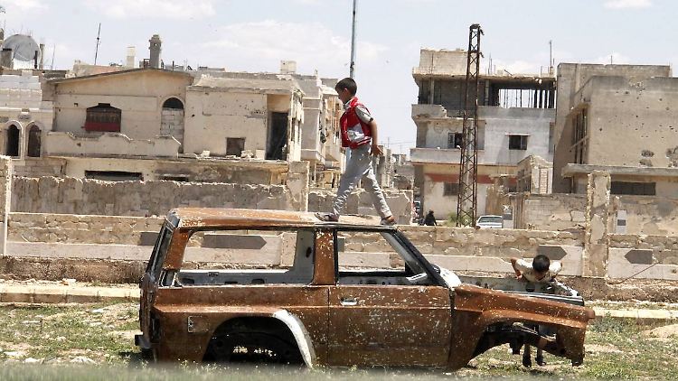 Syrien ist vom Bürgerkrieg gezeichnet, wie hier die Stadt Homs.