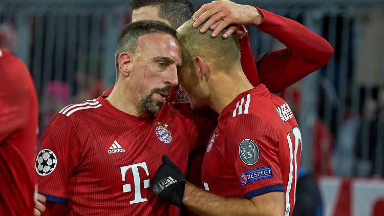 Die Rentnerband als Matchwinner: Ribéry und Robben gemeinsam gegen Lissabon.