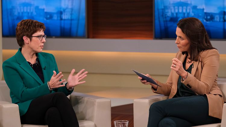AKK bei Anne Will: Zuerst geht es um den Zwischenfall im Asowschen Meer, am Ende auch um die mögliche CDU-Spitzenposition.