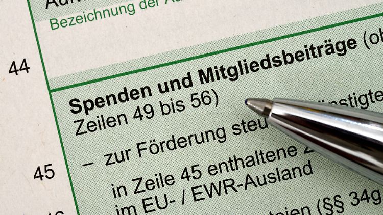 Spenden können bis zu 20 Prozent des Gesamtbetrages der Einkünfte als Sonderausgaben abgezogen werden. 