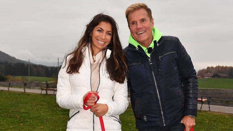 So warm eingemuckelt wie hier in Österreich zeigen sich Dieter Bohlen und seine Carina in Thailand nicht.