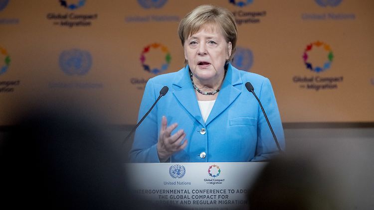 Angela Merkel ist der UN-Migrationspakt wichtig.
