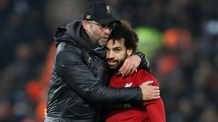 Der Trainer und sein Torgarant: Jürgen Klopp und Mohamed Salah.