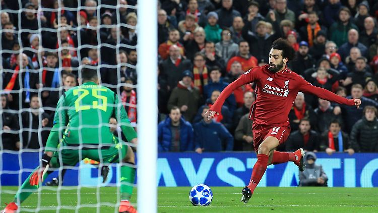 Nach seinem jüngsten Dreierpack in der Premier League begnügte sich Mohamed Salah gegen Neapel mit einem Törchen. Das reichte Liverpool aber zum Weiterkommen.
