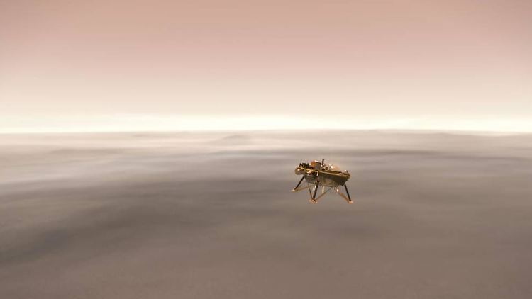 Die Sonde "InSight" liefert Wetterdaten vom Mars. 