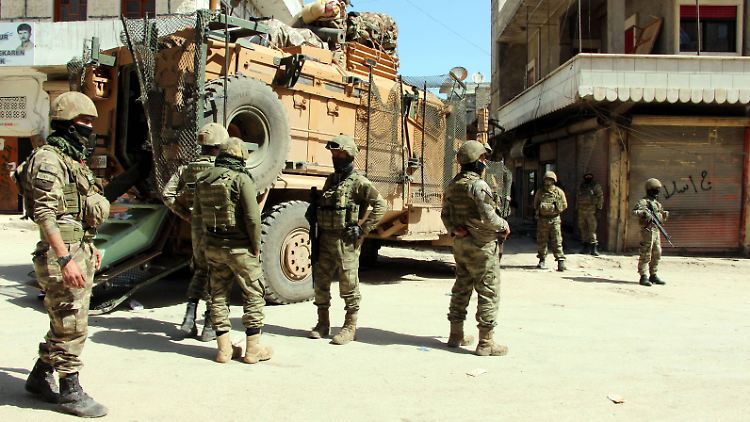 Türkische Soldaten in Afrin.