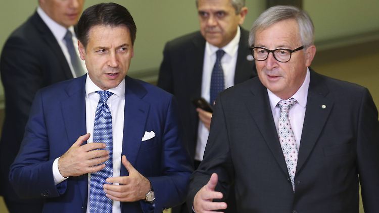 Italiens Ministerpräsident Giuseppe Conte trifft heute EU-Kommissionschef Jean-Claude Juncker.