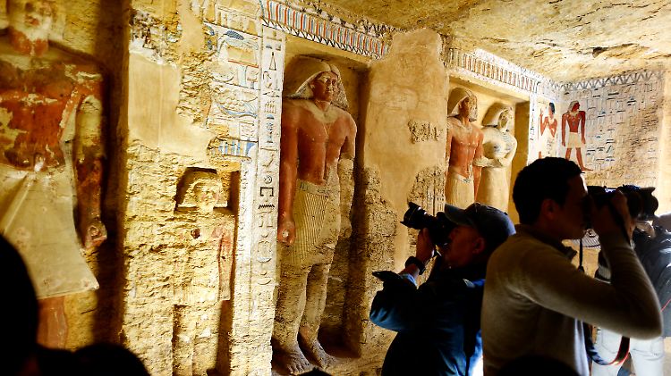 Mehr als 4000 Jahre hatte der Hohepriester namens "Wahtye" Ruhe. Nun ist der Rummel um seine Person und sein Grab groß. 