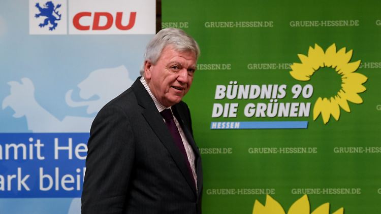 Der alte ist wohl bald auch der neue Ministerpräsident von Hessen: Volker Bouffier.